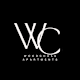 A logo for Woodchase Apartments is displayed on a black background.
