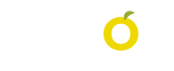 a yellow pear logo with a white background