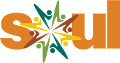 A logo with the word "Soul" and a design of people holding hands.