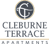 the logo or sign for the apartment