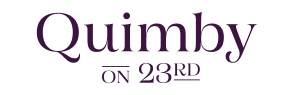the logo for quimby on 23rd is shown with the word qmb
