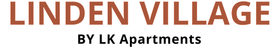 The image displays the text "Linden Village" in a large, bold font.