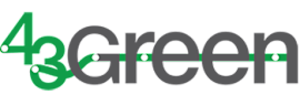 A graphic with the text "43Green" in green and grey.