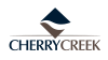the logo for chery creek with a arrow and the word cherry creek