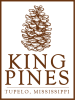 the logo with a pine cone