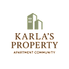 The image is a logo for Karla's Property Apartment Community.