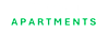 The image displays the words "LINCOLN APARTMENTS" in large, green letters.