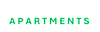 The image displays the words "Raleigh House Apartments" in large green letters.