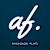 A logo with the letters "ab." and the words "AMUNDSON FLATS" below it.