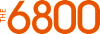 The number 6800 is displayed in orange.