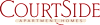 The image shows a logo with the words "COURT SIDE Apartment Homes".