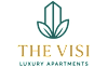 The Visi Luxury Apartments logo with a green background.