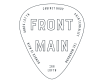 a logo for front main