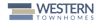 The image is a logo for "Western Townhomes".