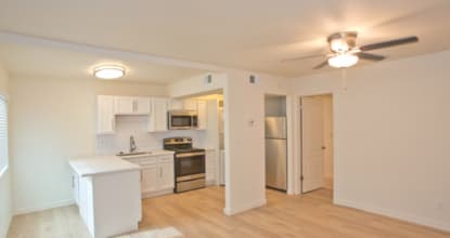Unfurnished apartment interior at Highland 24.