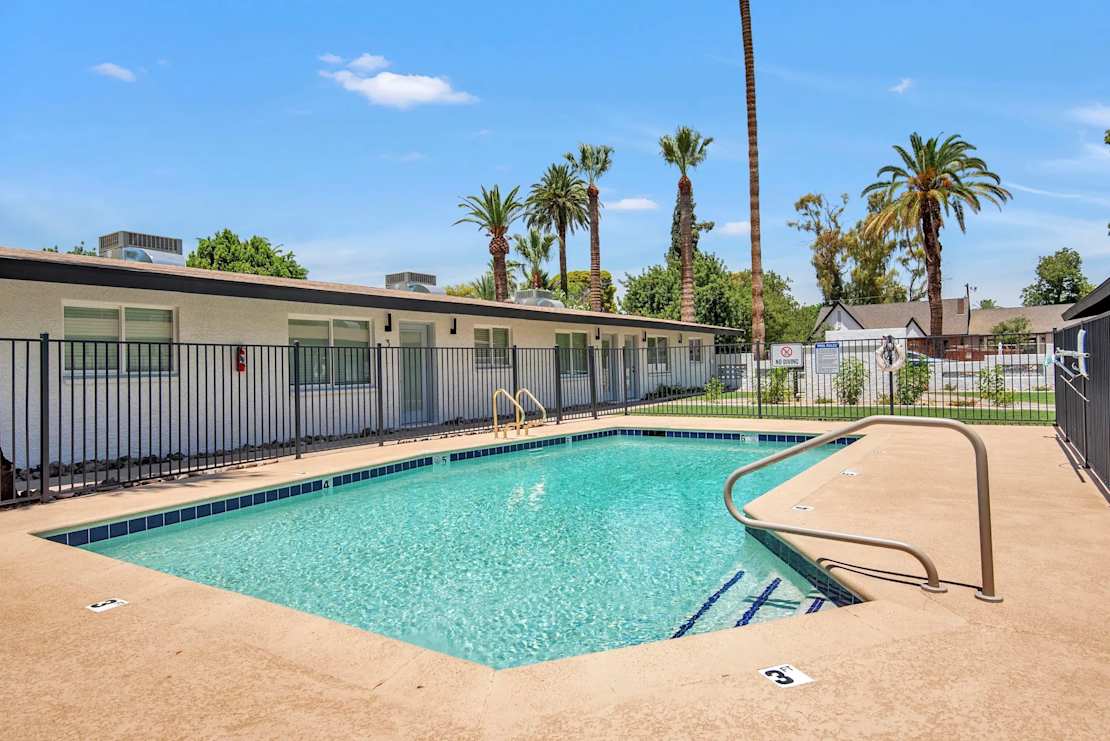 Pool and poolside area at Medlock Place.