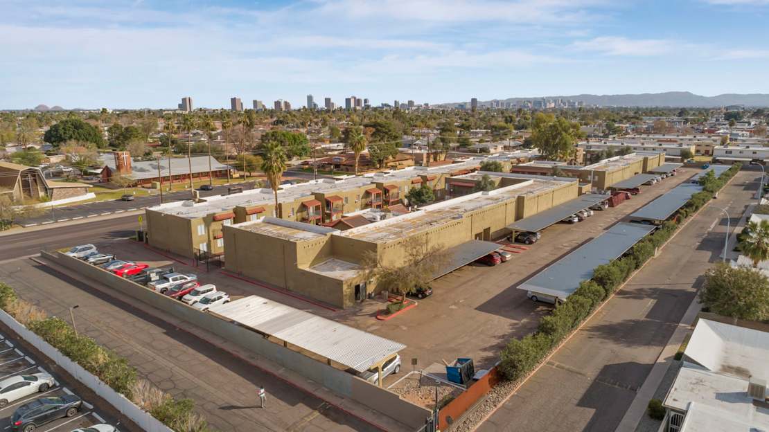 Aerial community view at Terra Villa Apartments.