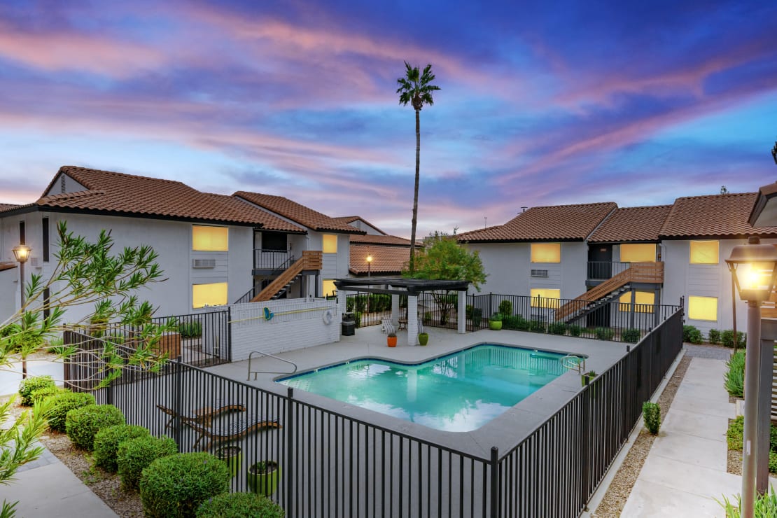 Pool and poolside area at Terrasol.