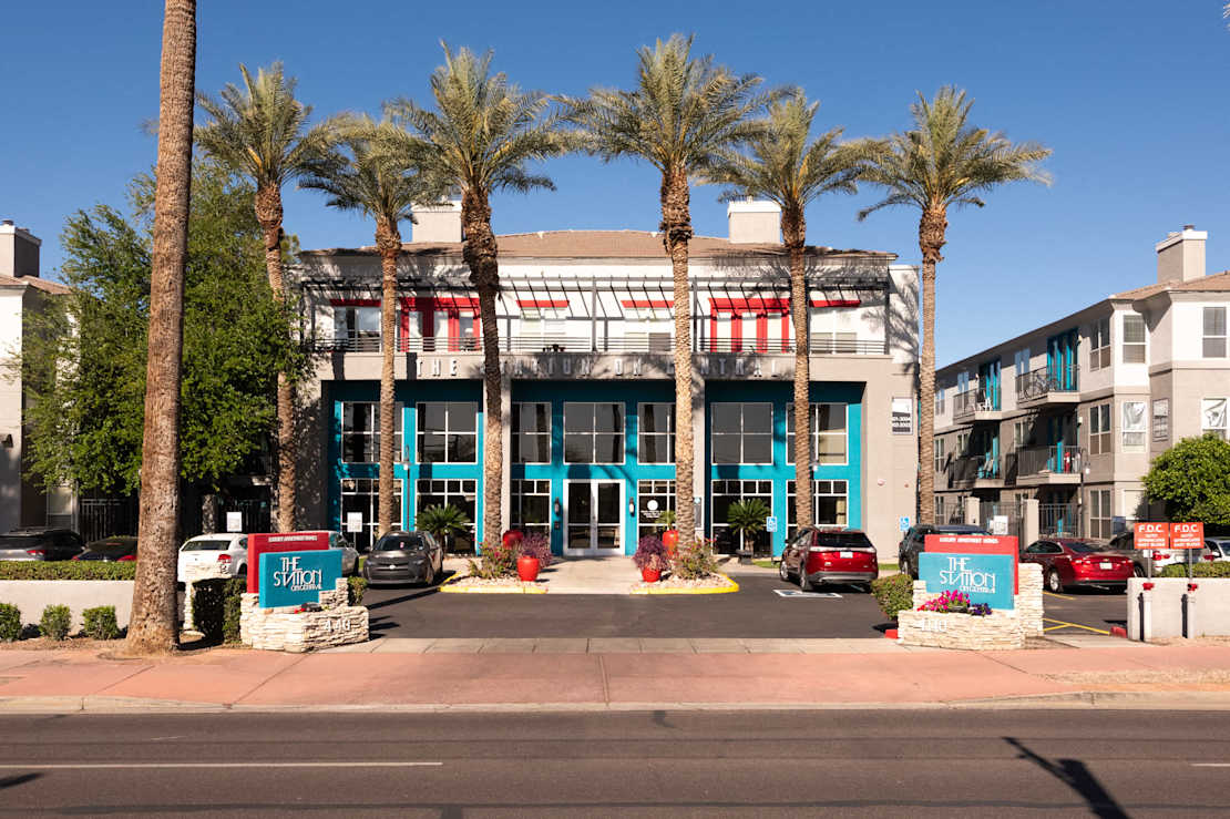 Building exterior at The Station on Central.