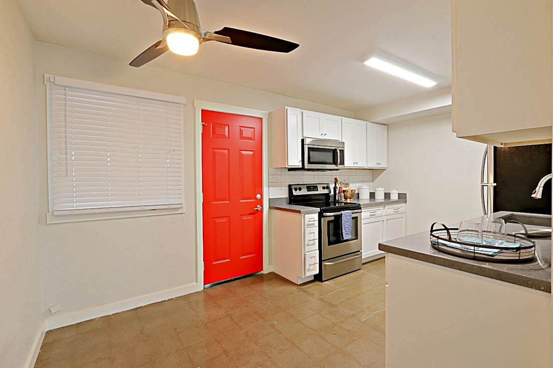 Unfurnished apartment interior at The Collins.