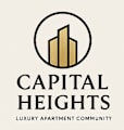 The image is a logo for a luxury apartment community named Capital Heights.
