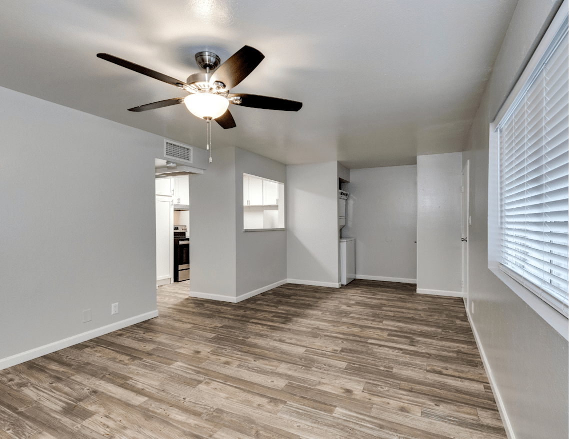 Unfurnished apartment interior at Palm Square.