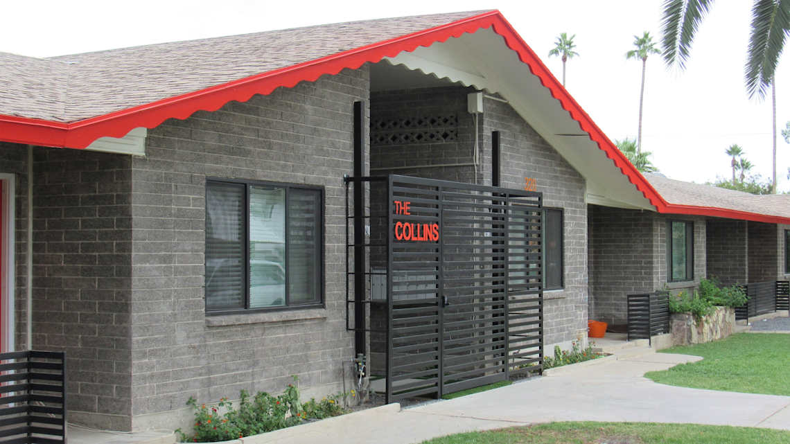 Building exterior at The Collins.