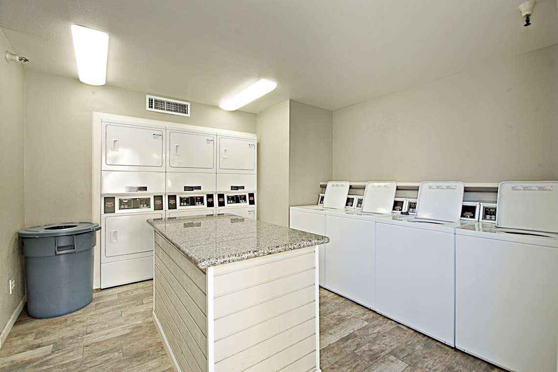Shared laundry room at Paloma Village.