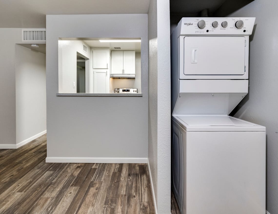 In-home laundry area at Palm Square.