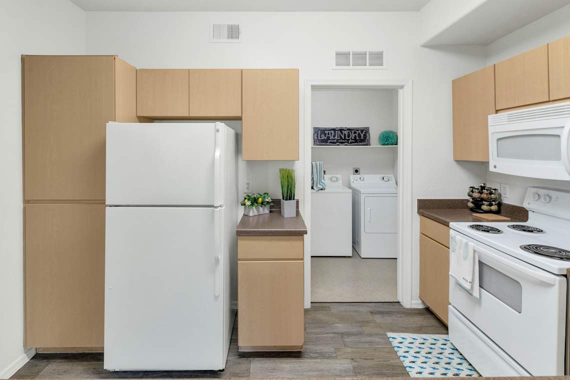 Apartment kitchen — representative home at Ventura Vista.