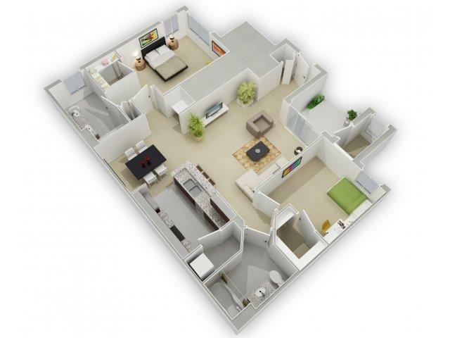 The Henderson floor plan at Algonquin Square