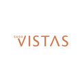 a logo that says vistas on a beige background