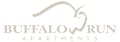 The image is a logo for Buffalo Run Apartments.