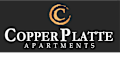 A logo with a copper colored letter C on a black background.