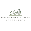 a logo for heritage park apartments