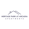a minimal logo for heritage park at arcadia apartments