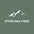 A graphic of a mountain range is used as the logo for Sterling Park.