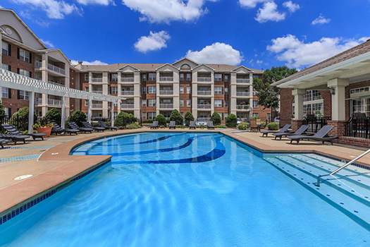 Community amenity space at The Claremont Apartment Homes