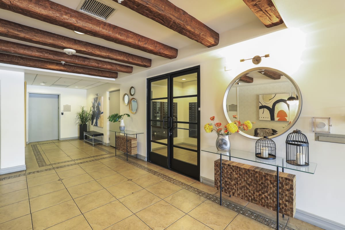The Verandas lobby with elevator access - Canoga Park, CA