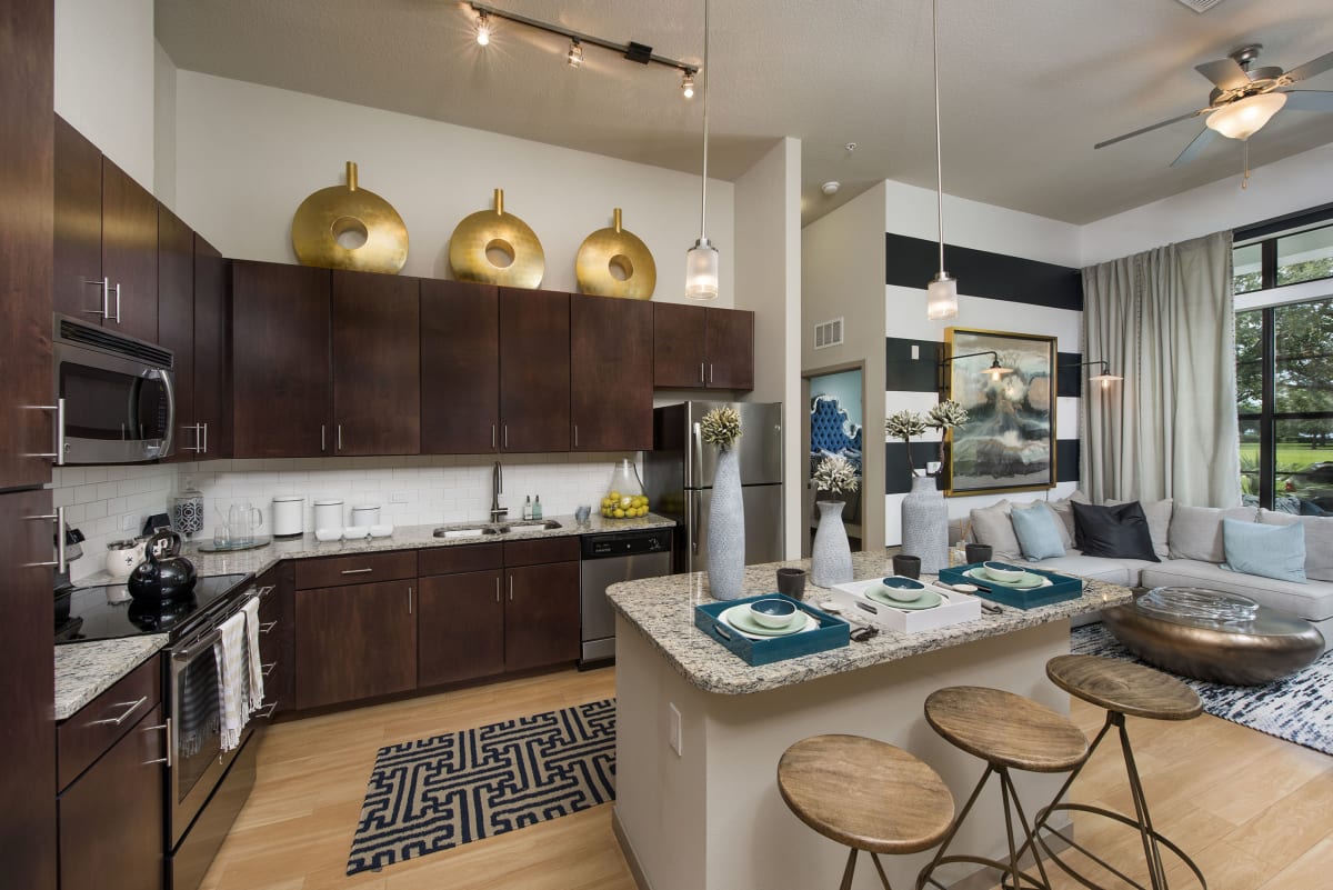 Azul Baldwin Park model kitchen interior - Orlando, FL