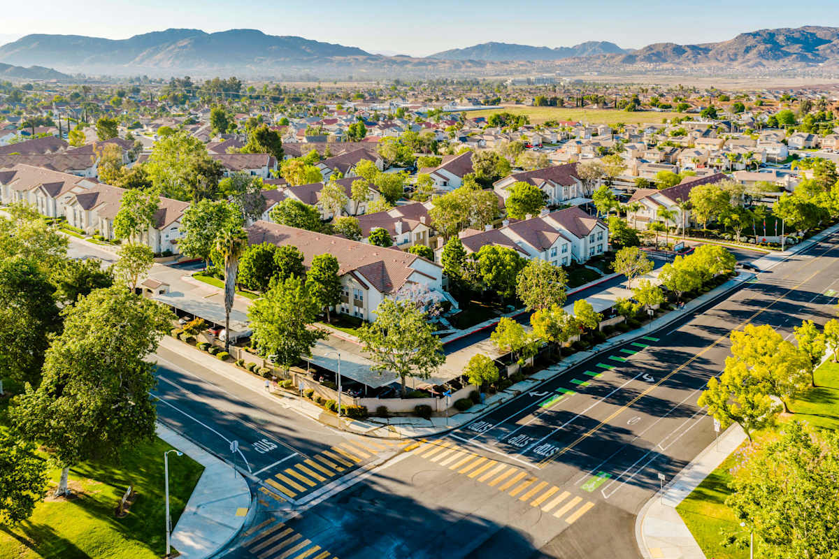 Legends at Rancho Belago community aerial photo - Moreno Valley, CA