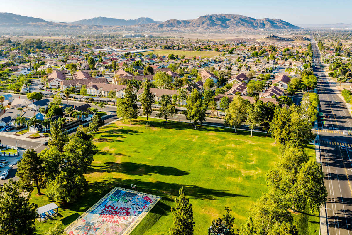 Legends at Rancho Belago aerial view of property - Moreno Valley, CA