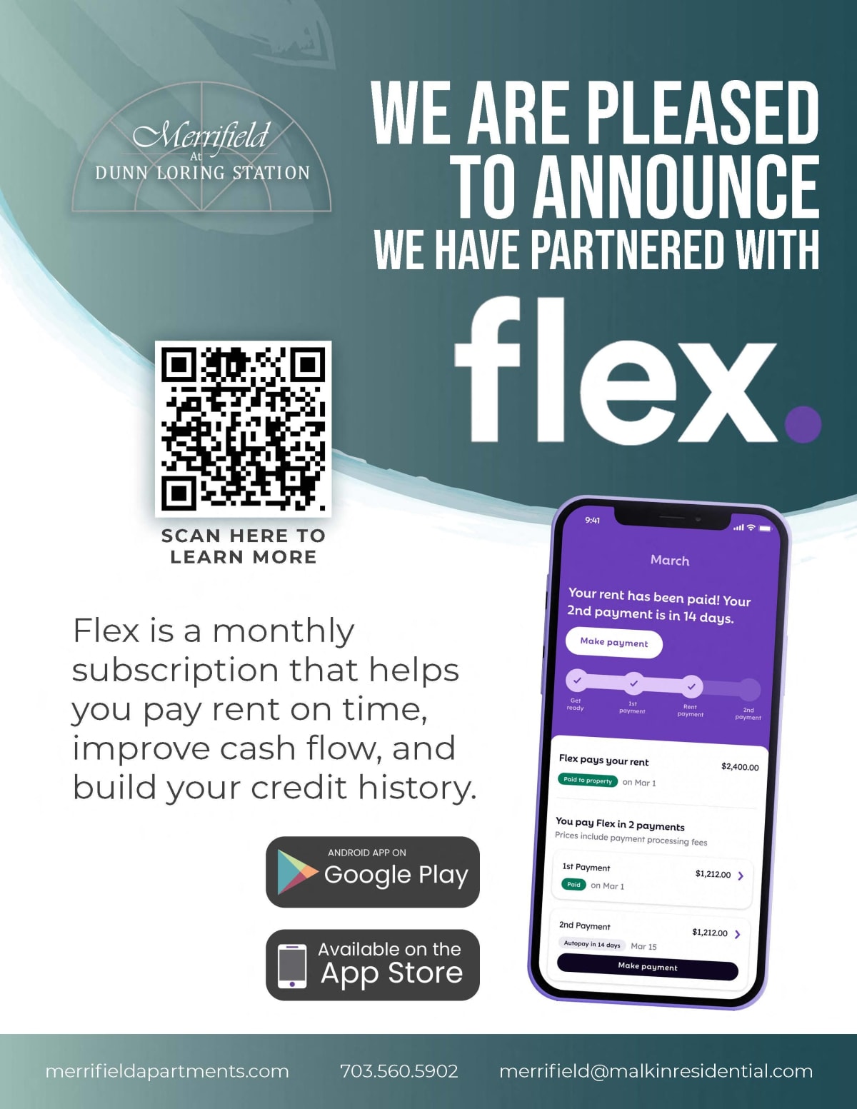 Fairfax County Apartments Merrifield at Dunn Loring Station