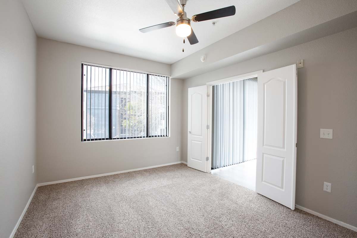 Unfurnished room with ceiling fan at Ascent North Scottsdale.