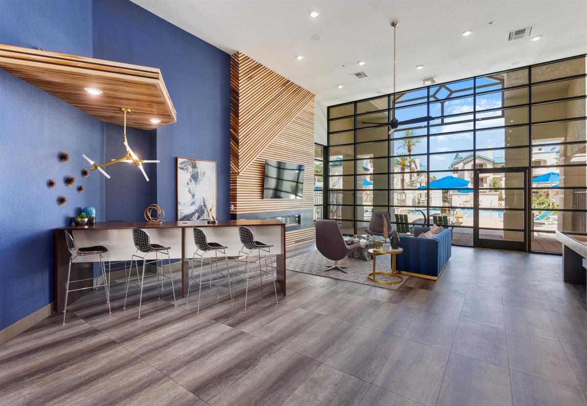 Shared interior space at The Met at 3rd and Fillmore.