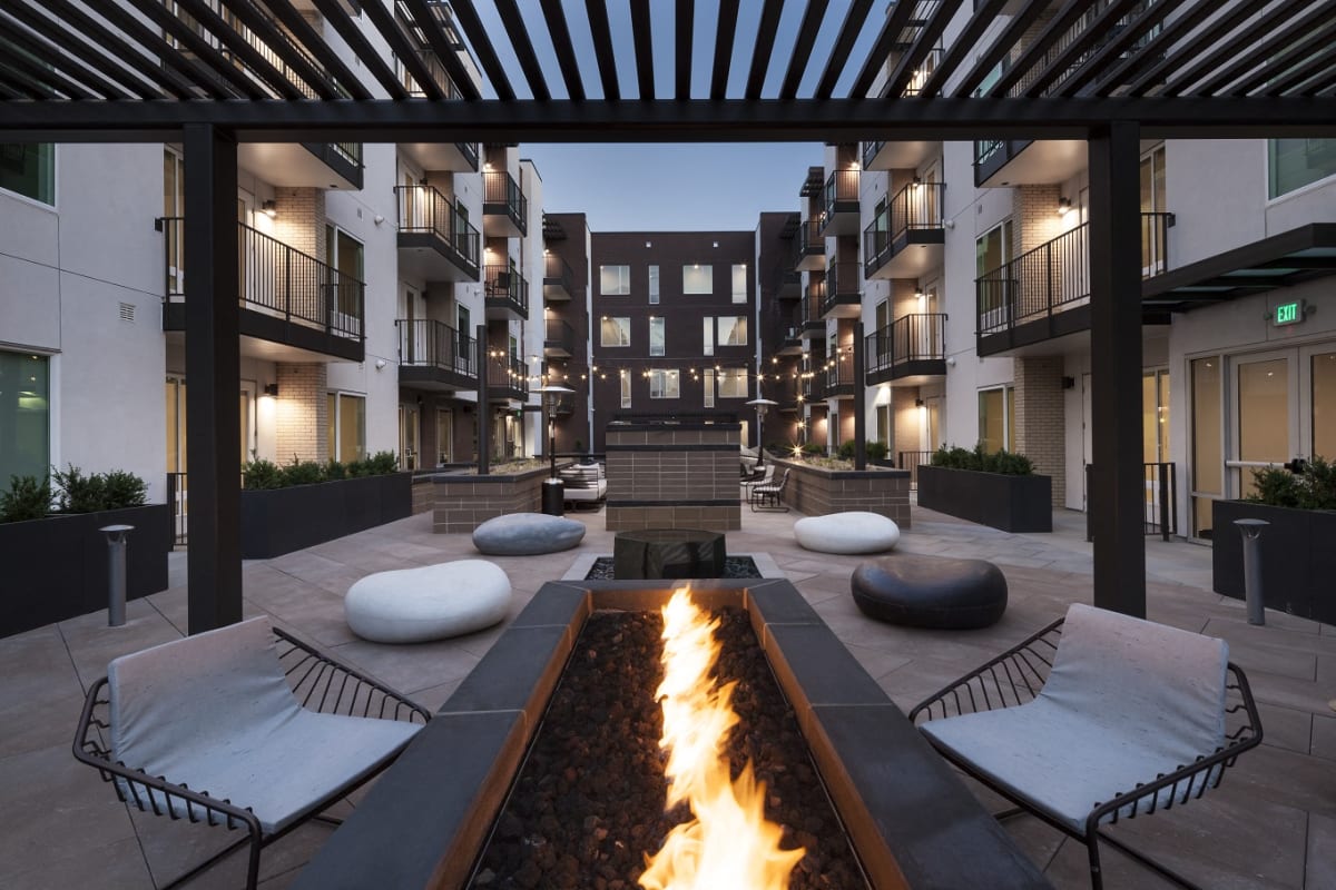 LoHi House Apartments courtyard - Denver, CO