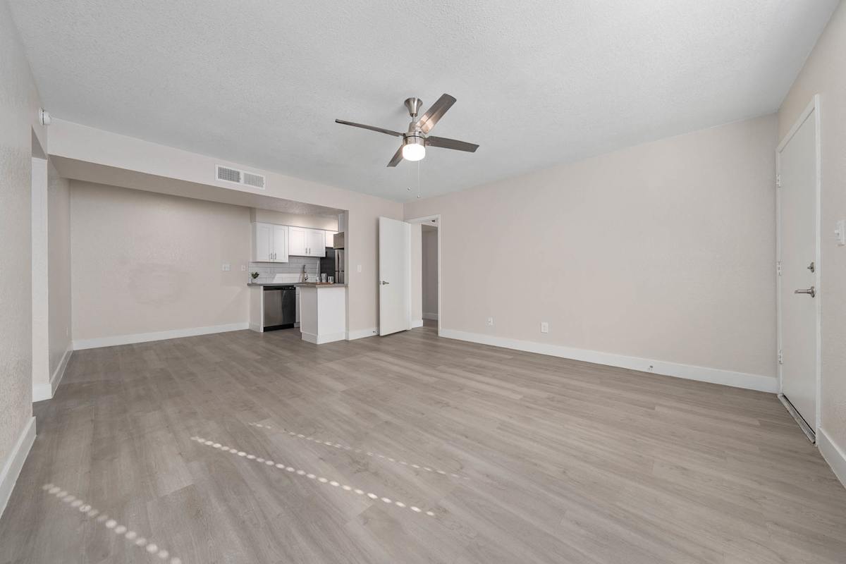 Unfurnished apartment interior at Monterey Village.