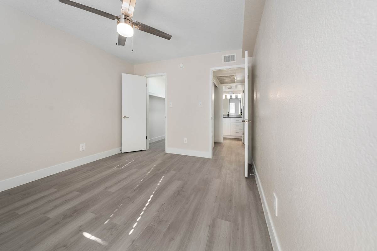 Unfurnished bedroom at Monterey Village.