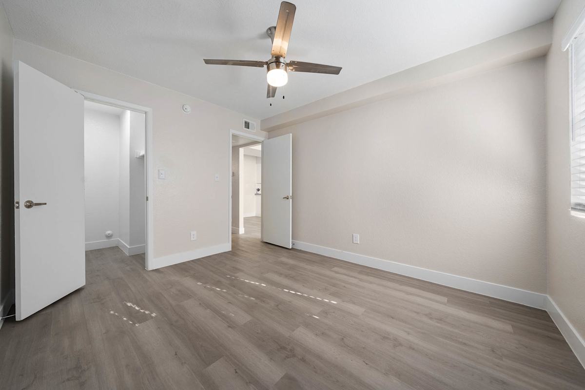 Unfurnished bedroom at Monterey Village.