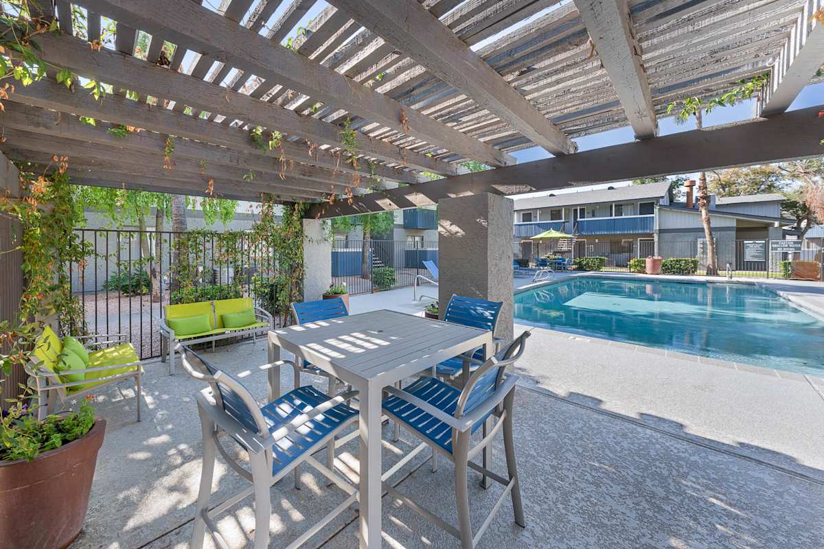 Shared outdoor space at Monterey Village.